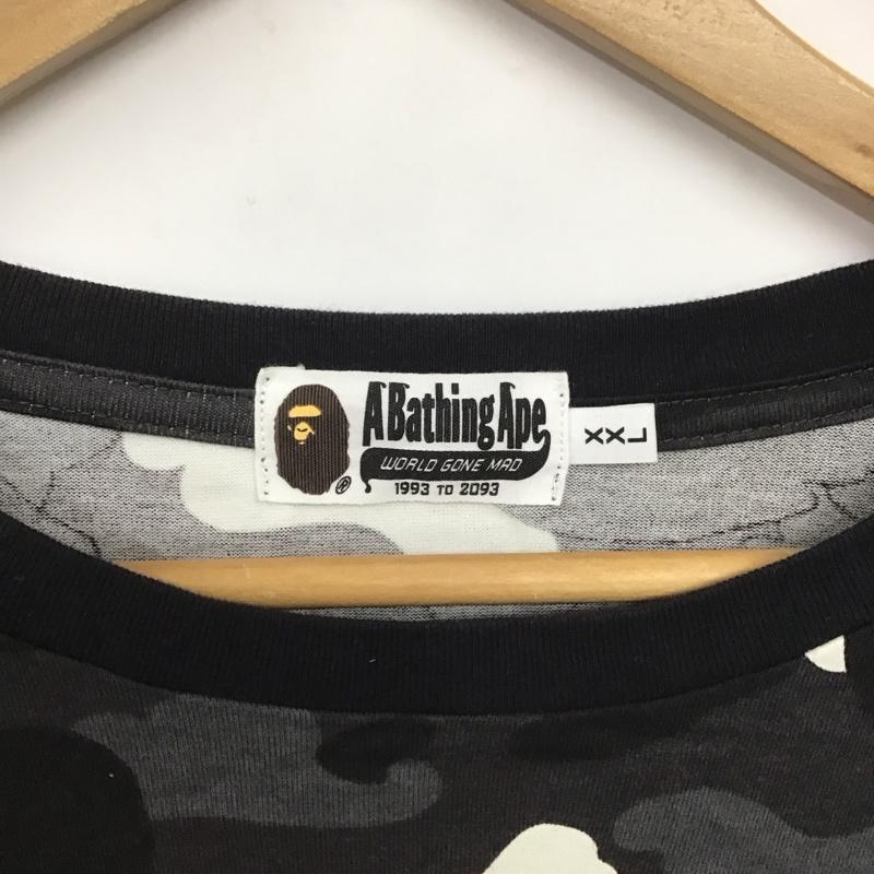 アベイシングエイプ A BATHING APE カットソー 長袖 長袖カットソー プリントカットソー クルーネック XXL プリント マルチカラー / マルチカラー /  メンズ USED 古着 中古 10140859