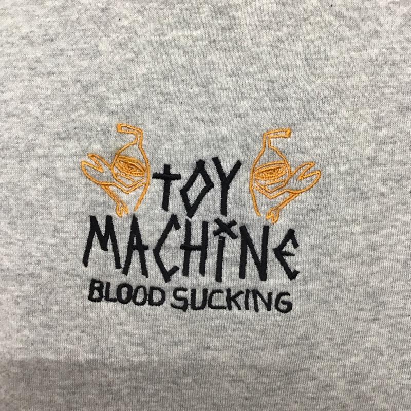 トイ マシーン TOY MACHINE トレーナー 長袖 長袖トレーナー スウェット クルーネック リブスウェットカットソー M ロゴ、文字 灰 / グレー /  メンズ USED 古着 中古 10124269