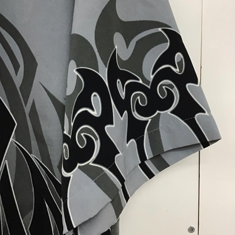 古着 USED シャツ、ブラウス 半袖 半袖シャツ プリントシャツ カラーシャツ M プリント 灰 / グレー /  メンズ USED 古着 中古 10132233