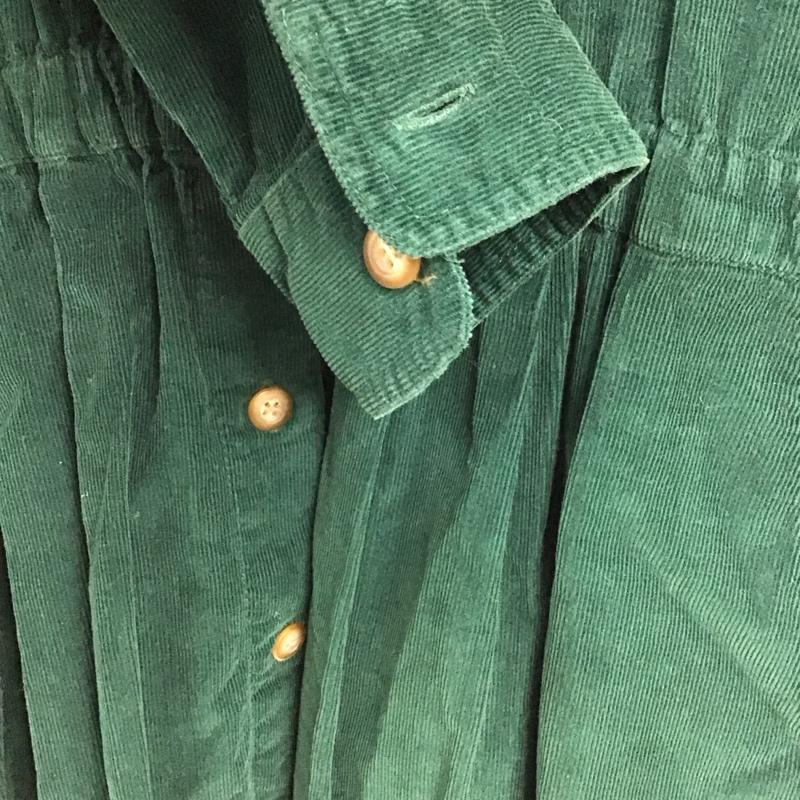 エディーバウアー Eddie Bauer ワンピース ひざ丈スカート M 無地 緑 / グリーン /  レディース USED 古着 中古 10145014