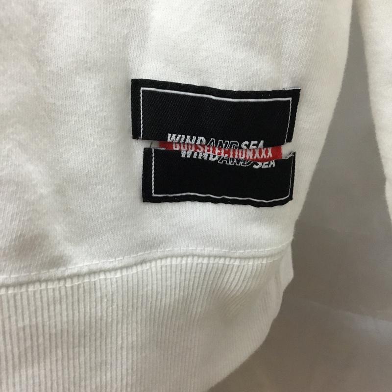 ウィンダンシー WIND AND SEA パーカー 長袖 WDS-XXX-SP-07 GOD SELECTION XXX XL ロゴ、文字 白 / ホワイト /  メンズ USED 古着 中古 10113465