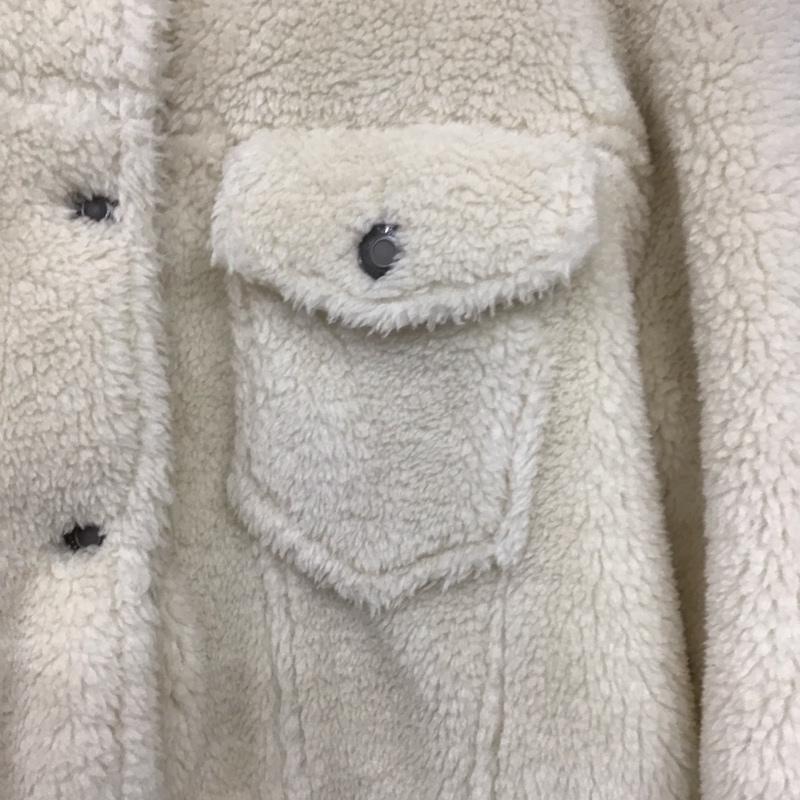 ヘザー Heather ジャケット、上着 ジャンパー、ブルゾン HE070397TS BIGボアジャケット FREE 無地 白 / ホワイト /  レディース USED 古着 中古 10140757