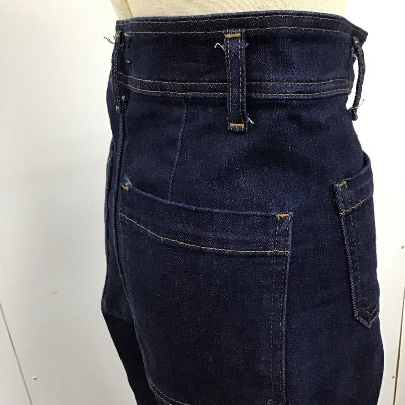 ザラ ZARA パンツ デニム、ジーンズ 9632 250 407 ハイウエスト ワイドパンツ ストレッチ 無地 インディゴ / インディゴ /  レディース USED 古着 中古 10120410