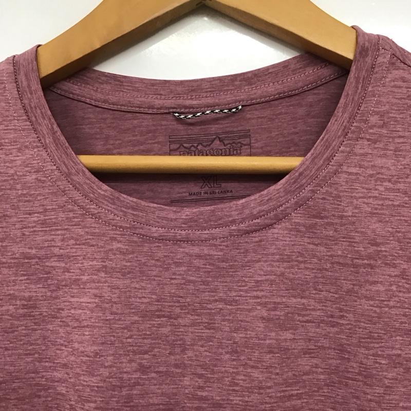 パタゴニア patagonia Tシャツ 半袖 XL 無地 紫 / パープル /  メンズ USED 古着 中古 10143307