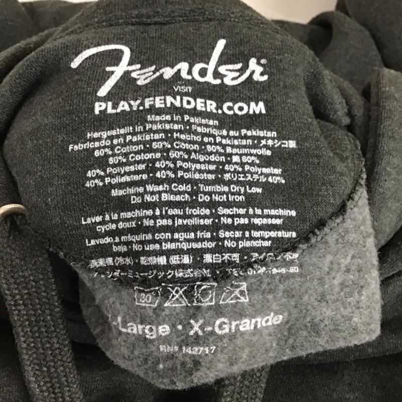 古着 USED パーカー 長袖 長袖パーカー プルオーバーパーカー スウェット フェンダー XL ロゴ、文字 ダークグレー / ダークグレー /  メンズ USED 古着 中古 10145568