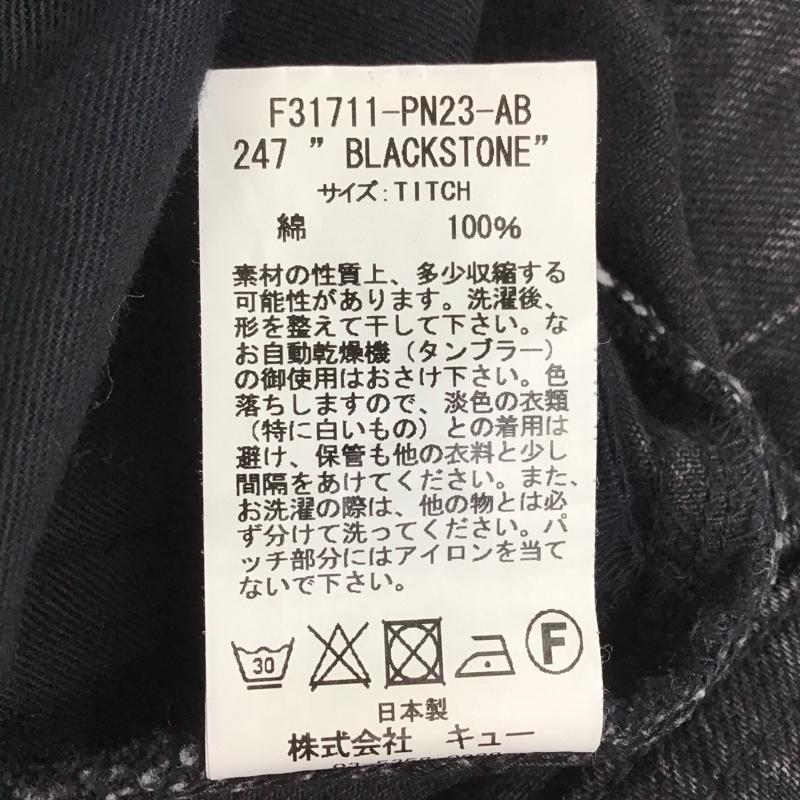 エフエイティー FAT パンツ デニム、ジーンズ デニムパンツ ワイドパンツ カジュアルパンツ 無地 黒 / ブラック /  メンズ USED 古着 中古 10137365