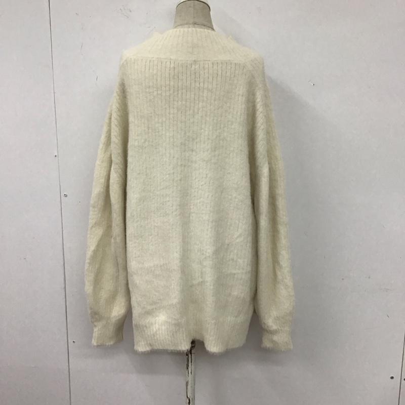 ページボーイ PAGEBOY ニット、セーター 長袖 pb060174st ハイネックソフトフェザーニット 長袖ニットカットソー M 無地 白 / ホワイト /  レディース USED 古着 中古 10111900
