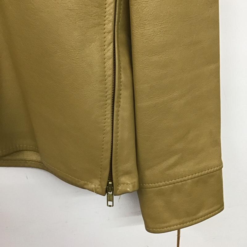レミニッセンス REMINISCENCE ジャケット、上着 ジャケット、ブレザー レザージャケット プルオーバー サイドジップ M 無地 ベージュ / ベージュ /  メンズ USED 古着 中古 10141792
