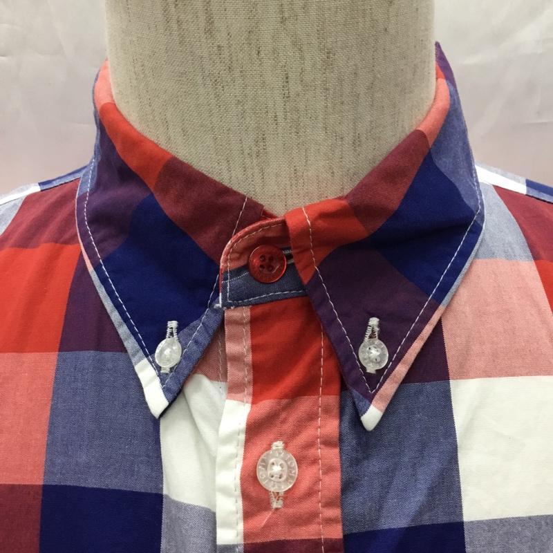 トミー TOMMY シャツ、ブラウス 半袖 ボタンダウンシャツ M チェック マルチカラー / マルチカラー /  メンズ USED 古着 中古 10108968
