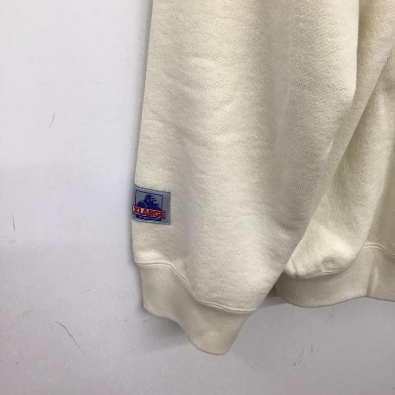 ラッセルアスレティック Russell Athletic パーカー 長袖 ジップアップパーカー 長袖パーカー カジュアルジャケット xlarge XL ロゴ、文字 オフホワイト / オフホワイト /  メンズ USED 古着 中古 10132167