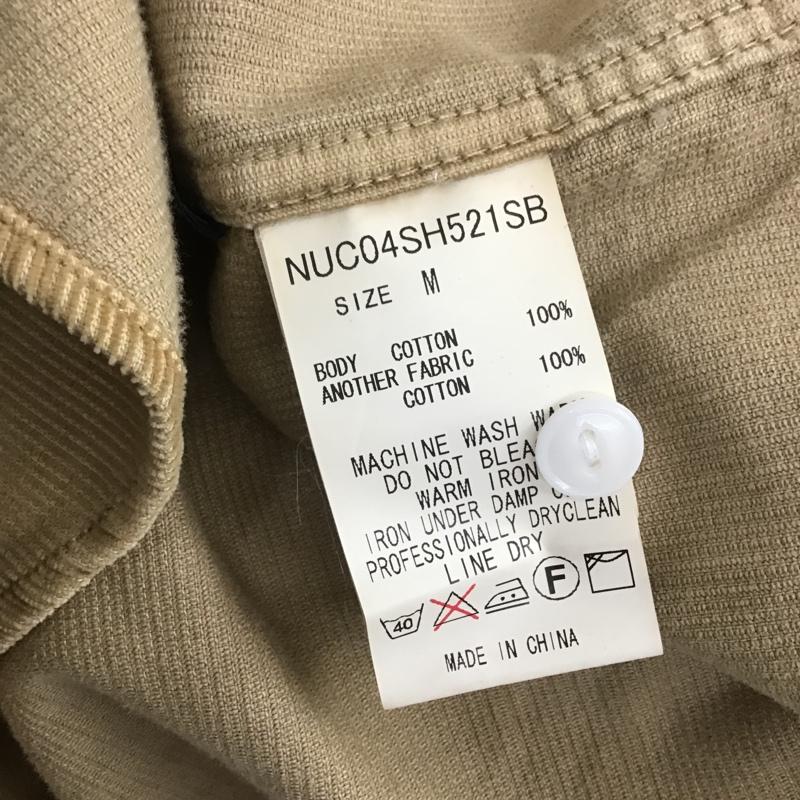 ナノユニバース nano・universe シャツ、ブラウス 長袖 コーデュロイ M 無地 ベージュ / ベージュ /  メンズ USED 古着 中古 10106095