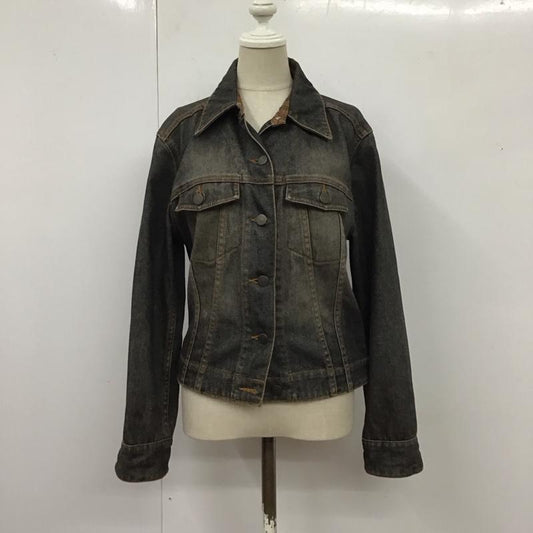 バーバリーロンドン Burberry London ジャケット、上着 ジャケット、ブレザー FC032-635 Gジャン デニムジャケット 38 無地 黒 / ブラック /  レディース USED 古着 中古 10117386