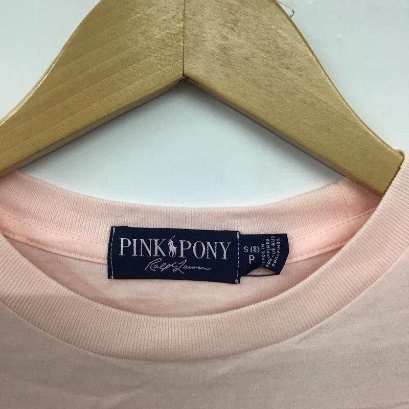 ラルフローレン RALPHLAUREN Tシャツ 半袖 PINK PONY S プリント X ロゴ、文字 桃 / ピンク /  レディース USED 古着 中古 10150856