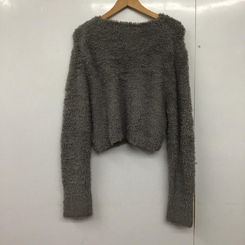 ジーナシス JEANASIS ニット、セーター 長袖 FREE 無地 灰 / グレー /  レディース USED 古着 中古 10141749