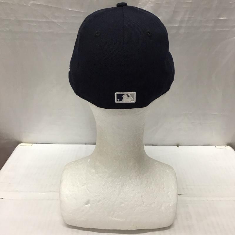 ニューエラ NEW ERA 帽子 キャップ 59FIFTY NY MLB ニューヨーク ヤンキース ロゴ、文字 紺 / ネイビー /  メンズ USED 古着 中古 10120896