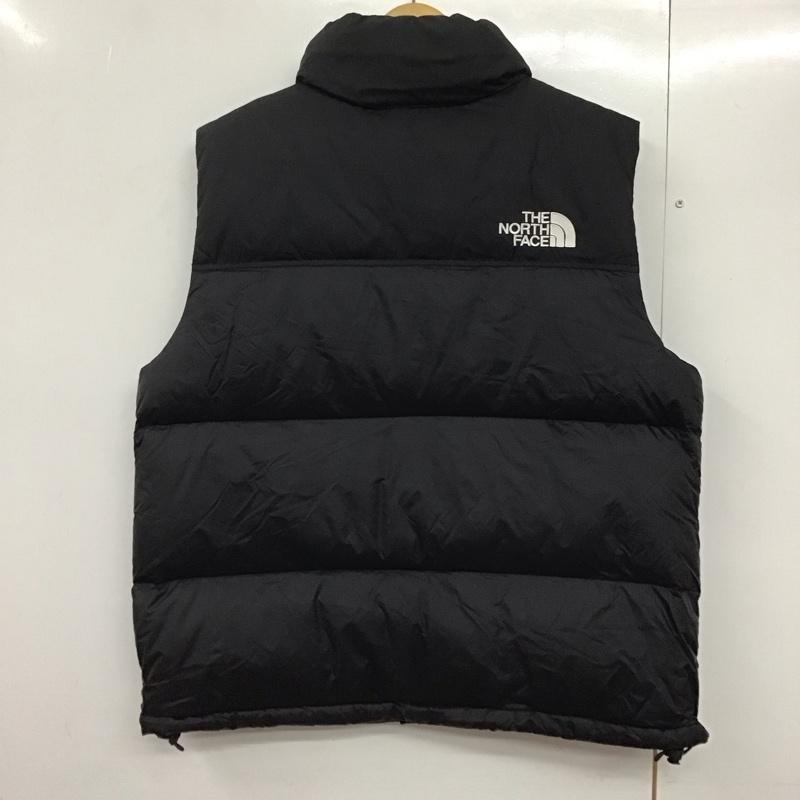 ザノースフェイス THE NORTH FACE ベスト ベスト nf0a3jqq 1996RETRONUPTSEVEST ジップアップベスト アウター L ロゴ、文字 黒 / ブラック /  メンズ USED 古着 中古 10143209