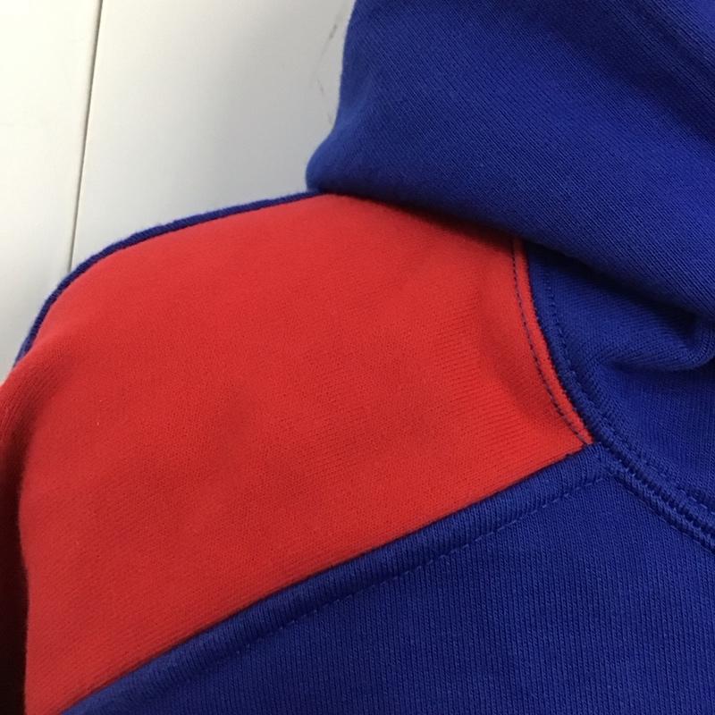 シュプリーム Supreme パーカー 長袖 SS18 SidelineHoodedSweatshirt 長袖パーカー プルオーバー XL ロゴ、文字 青 / ブルー /  メンズ USED 古着 中古 10119220