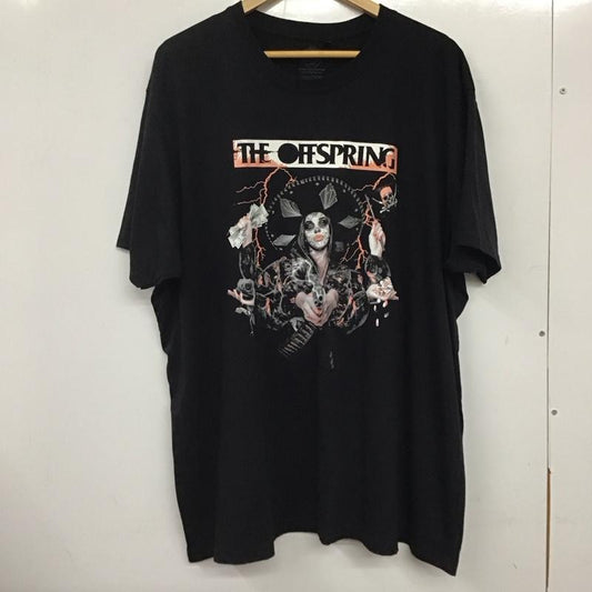 古着 USED Tシャツ 半袖 半袖カットソー プリントTシャツ クルーネックカットソー XL プリント 黒 / ブラック /  メンズ USED 古着 中古 10137626