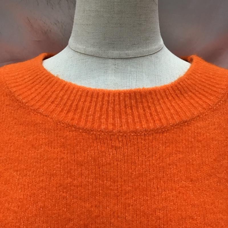 ザラ ZARA ニット、セーター 長袖 5536 135 615 オーバーサイズ M 無地 橙 / オレンジ /  レディース USED 古着 中古 10118407