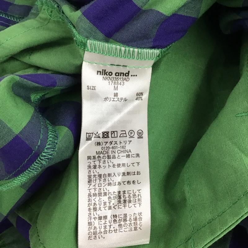 ニコアンド niko and... スカート ロングスカート M チェック マルチカラー / マルチカラー /  レディース USED 古着 中古 10130319
