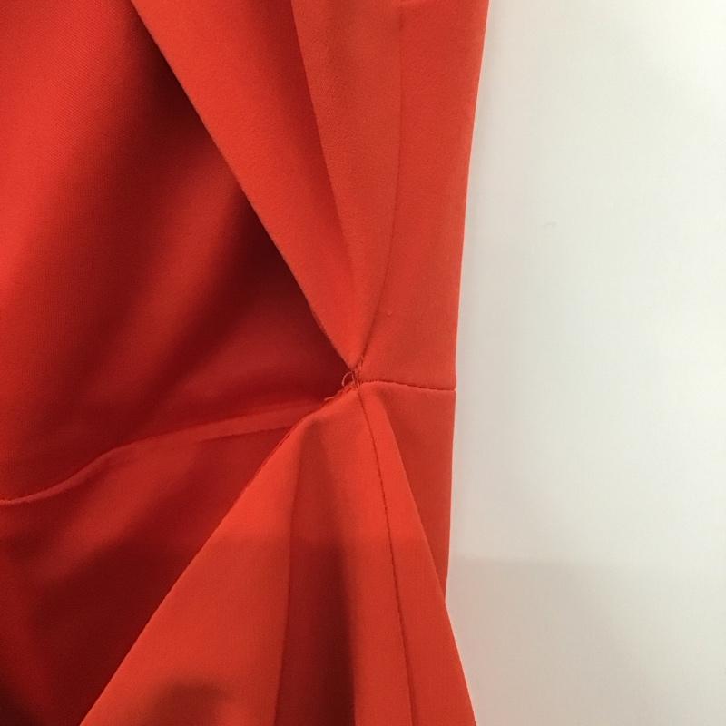 ザラ ZARA TRAFALUC ワンピース ミニスカート ノースリーブワンピース ミニワンピース タイトワンピース M 無地 赤 / レッド /  レディース USED 古着 中古 10128902
