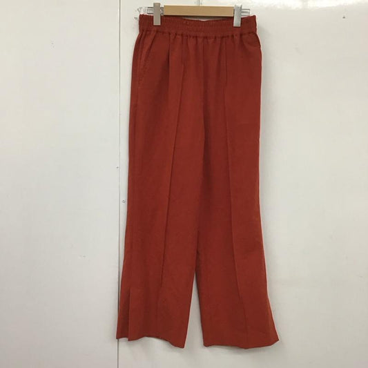 ニコアンド niko and... パンツ スラックス L 無地 茶 / ブラウン /  レディース USED 古着 中古 10129612