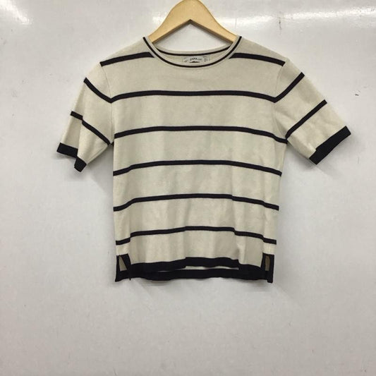ザラ ZARA カットソー 半袖 S ボーダー柄 マルチカラー / マルチカラー /  レディース USED 古着 中古 10136668