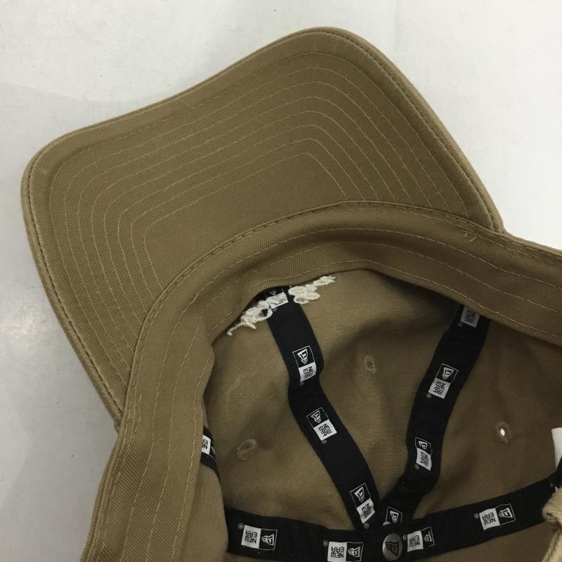 ニューエラ NEW ERA 帽子 キャップ コットン ロゴ、文字 ベージュ / ベージュ /  メンズ USED 古着 中古 10149469