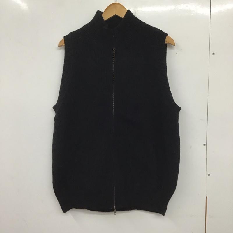 バラストアーク BALLAST ARK ベスト ベスト ba08-v001 WOOLDRIVERSVEST ジップアップニットベスト FREE 無地 紺 / ネイビー /  メンズ USED 古着 中古 10139315