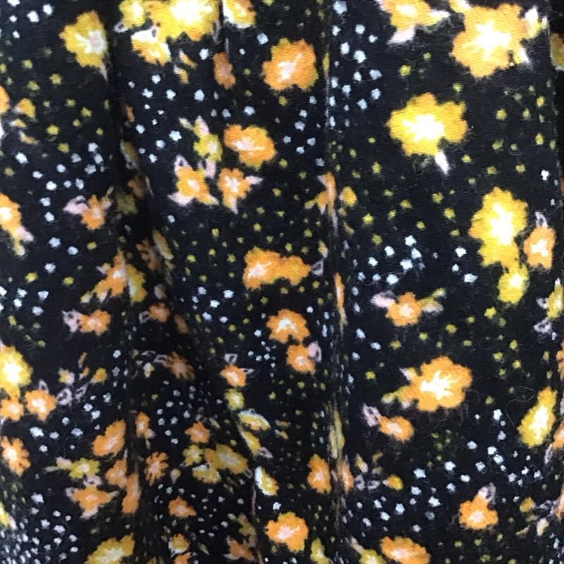 ロデオクラウンズ Rodeo Crowns ボトムス ボトムス 050BSZ31-0050 ワイドパンツ FREE 花柄 黒 / ブラック / X 橙 / オレンジ /  レディース USED 古着 中古 10108434