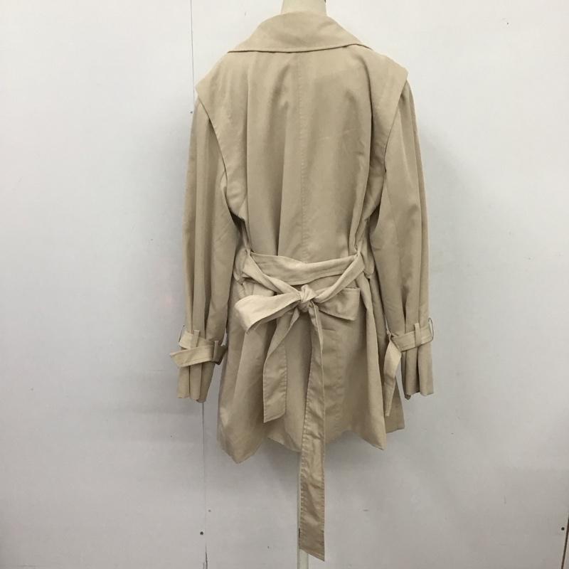 ナイスクラップ NICE CLAUP コート トレンチコート FREE 無地 ベージュ / ベージュ /  レディース USED 古着 中古 10124817