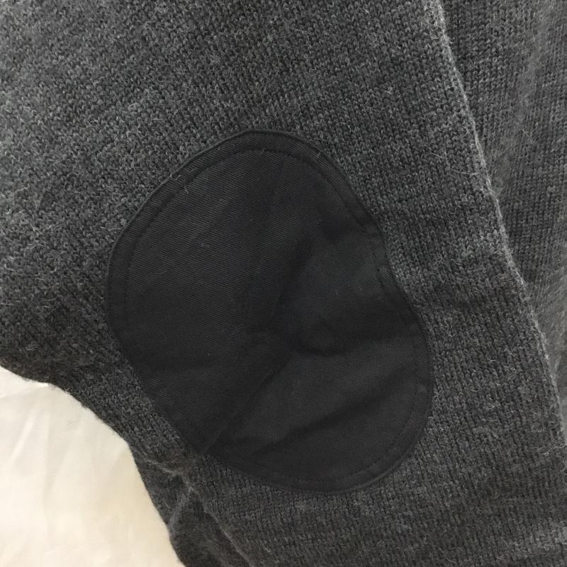ステイプル STAPLE ニット、セーター 長袖 エルボーパッチ M ワンポイント ダークグレー / ダークグレー /  メンズ USED 古着 中古 10111385