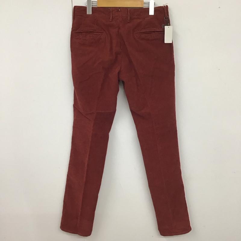 インコテックス INCOTEX パンツ チノパン コーデュロイパンツ センタータックパンツ スリムパンツ 34 無地 えんじ / ワインレッド /  メンズ USED 古着 中古 10111644