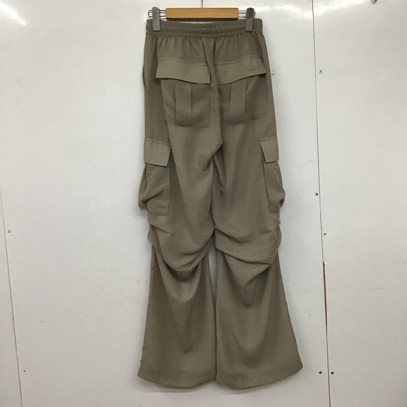 エックスガール X-girl パンツ ワークパンツ、ペインターパンツ シフォンワークパンツ ワイドパンツ S ロゴ、文字 ベージュ / ベージュ /  レディース USED 古着 中古 10145184