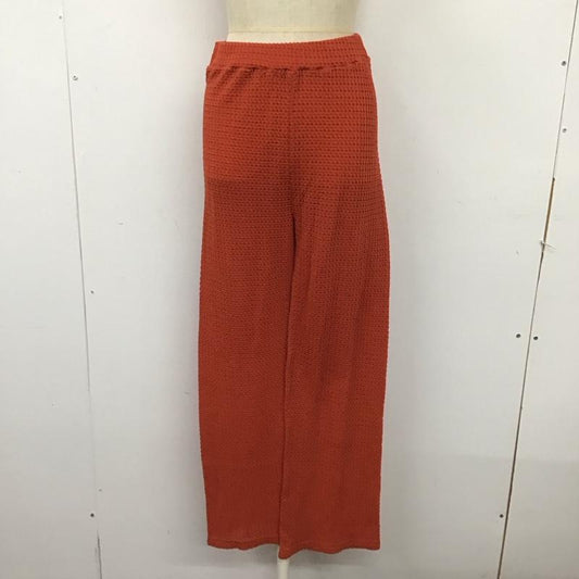 フリークスストア FREAK S STORE ボトムス ボトムス 222-3433 シャーリングイージーパンツ FREE 無地 橙 / オレンジ /  レディース USED 古着 中古 10124419