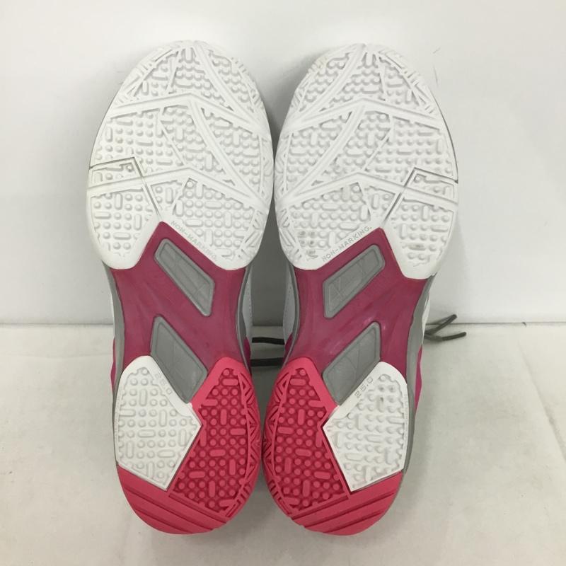 ヨネックス YONEX スニーカー スニーカー SHT103 テニスシューズ パワークッション103 箱有 25cm 25.0cm ロゴ、文字 白 / ホワイト / X 灰 / グレー / X 桃 / ピンク /  レディース USED 古着 中古 10147969