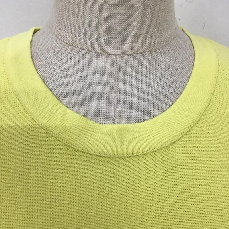 ザラ ZARA ワンピース ひざ丈スカート 3859 025 300 ボックススカート タグ付き M 無地 黄 / イエロー /  レディース USED 古着 中古 10117706