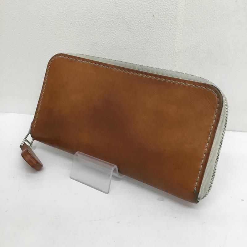 ユーズドクロージング used clothes 財布 長財布 ビーズ屋公ちゃん 無地 茶 / ブラウン /  メンズ USED 古着 中古 10105903