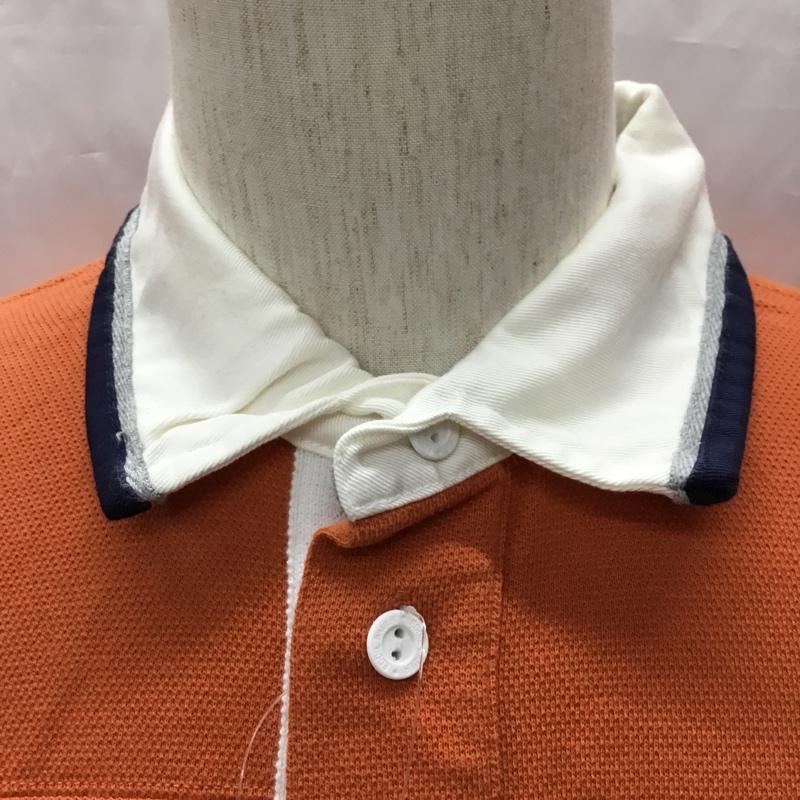エディーバウアー Eddie Bauer ポロシャツ 半袖 タグ付き M ロゴ、文字 橙 / オレンジ /  メンズ USED 古着 中古 10112866