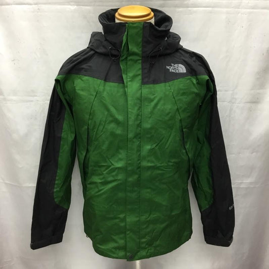 ザノースフェイス THE NORTH FACE ジャケット、上着 ジャケット、ブレザー np11213 マウンテンパーカー レインウェア RAINTEXFLIGHT ジップアップジャケット S ロゴ、文字 黒 / ブラック / X 緑 / グリーン /  メンズ USED 古着 中古 10106462