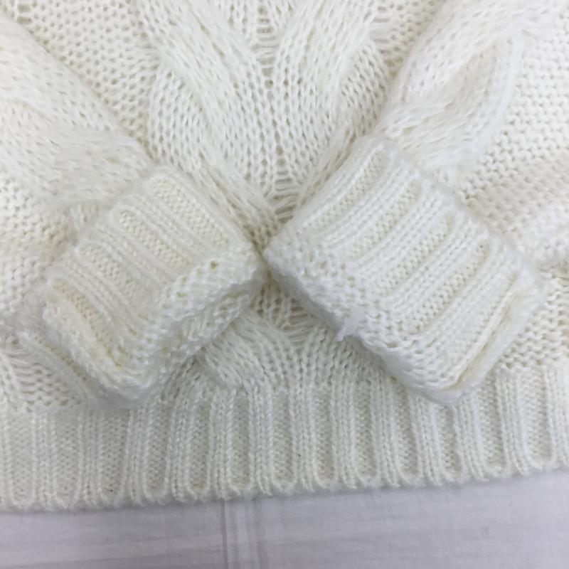 ダズリン dazzlin ニット、セーター 長袖 M  白 / ホワイト /  レディース USED 古着 中古 10139809