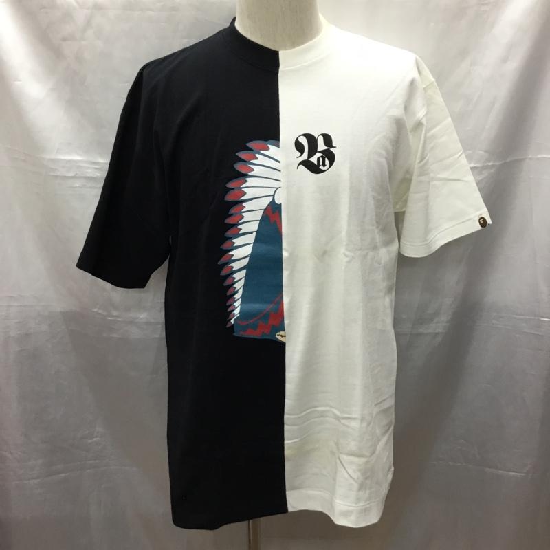 アベイシングエイプ A BATHING APE Tシャツ 半袖 半袖カットソー プリントTシャツ クルーネックカットソー L プリント マルチカラー / マルチカラー /  メンズ USED 古着 中古 10114087