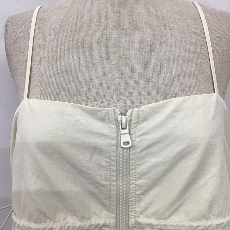 ザラ ZARA ワンピース ロングスカート 4764 801 712 ナイロン キャミワンピース L 無地 アイボリー / アイボリー /  レディース USED 古着 中古 10119621