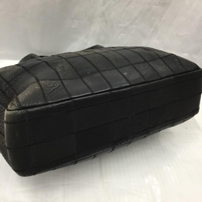 トライオン TRION トートバッグ トートバッグ パッチワーク 無地 黒 / ブラック / X ダークグレー / ダークグレー /  メンズ USED 古着 中古 10106022