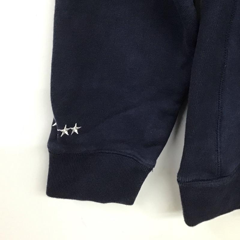 トミー TOMMY トレーナー 長袖 0913805 スウェット裏起毛 星 ワッペン M ロゴ、文字 紺 / ネイビー /  メンズ USED 古着 中古 10140256