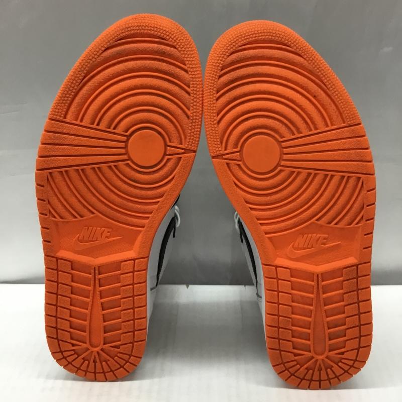 ナイキ NIKE スニーカー スニーカー 555088-180 AIR JORDAN 1 RETRO HIGH OG 29cm 29.0cm ロゴ、文字 白 / ホワイト / X 黒 / ブラック / X 橙 / オレンジ /  メンズ USED 古着 中古 10112498