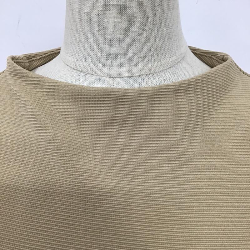 ミスティウーマン mysty woman カットソー 長袖 mw060166ts ハイネックチュールタック袖プルオーバー 長袖カットソー 袖レース FREE 無地 ベージュ / ベージュ /  レディース USED 古着 中古 10105638
