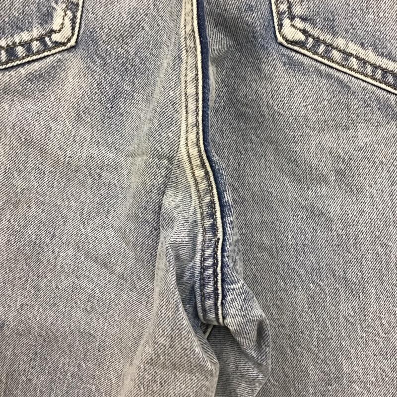 ローリーズファーム LOWRYS FARM パンツ デニム、ジーンズ LF524007AD ワイドパンツ L ダメージ加工 青 / ブルー /  レディース USED 古着 中古 10122575