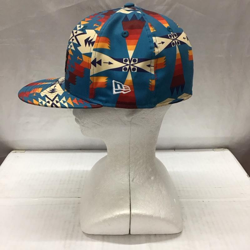 ペンドルトン PENDLETON 帽子 キャップ NEW ERA 59FIFTY ロゴ 総柄 マルチカラー / マルチカラー /  メンズ USED 古着 中古 10114329