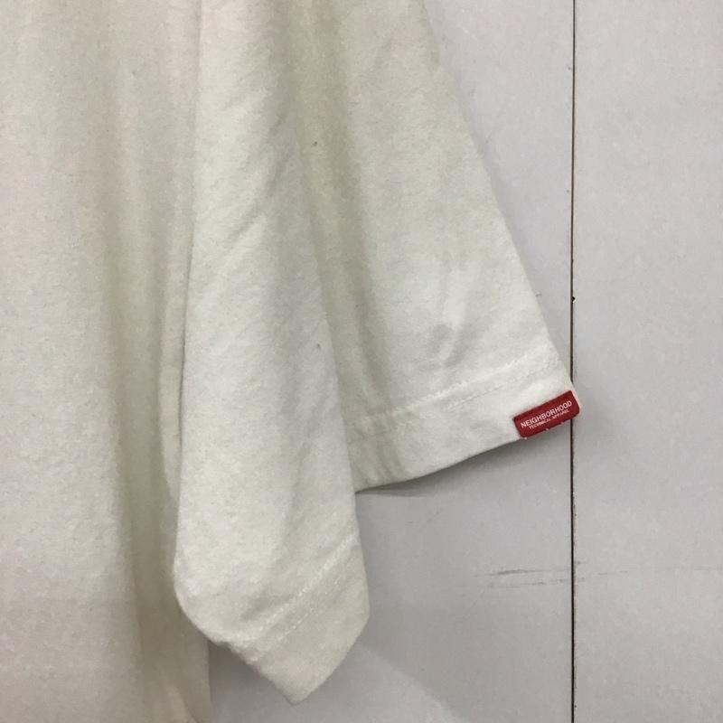 ネイバーフッド NEIGHBORHOOD Tシャツ 半袖 半袖カットソー プリントTシャツ クルーネックカットソー 4 プリント 白 / ホワイト /  メンズ USED 古着 中古 10132675